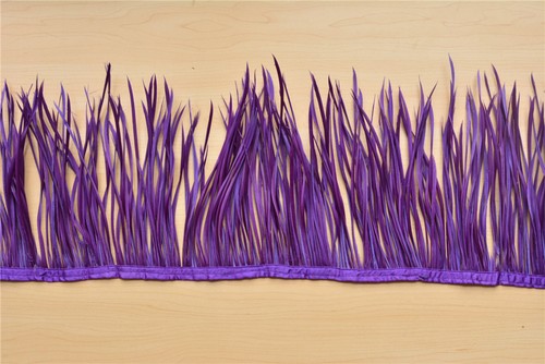 Goose Biot Feather Trim Fringe For Millinery Fascinator Hat Craft Gown 51 Colors - Picture 45 of 55