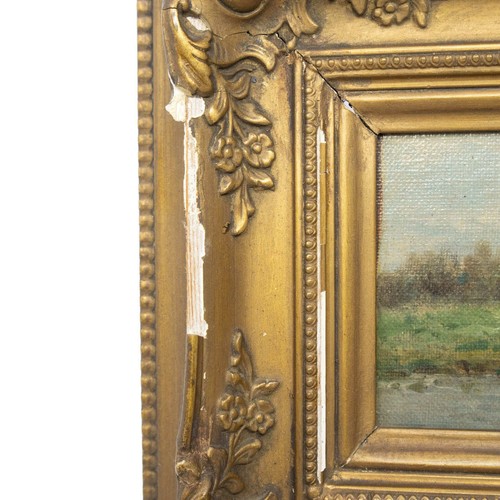 Pair of Antique Oil Paintings - Fishing & Boating in Ornate Frames #63347 - Picture 8 of 10