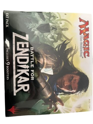 MAGIC THE GATHERING - SEALED FAT PACK - BATTLE FOR ZENDIKAR - 9 BOOSTER PACKS - Picture 2 of 10