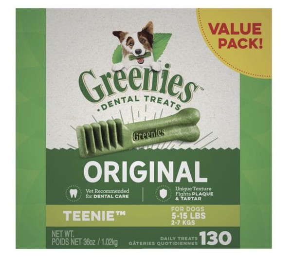130 Count Original Dental Dog Treats 36 Oz For Dogs 5 15 Pounds Me M21 Kerma Doukkigel Ch