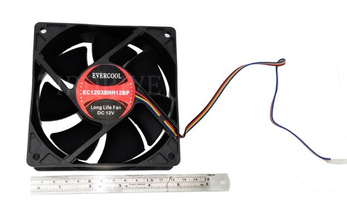 NEW 182 CFM High Air Flow 2-Ball Bearing 120mm x 38mm 4Pin PWM Server Case Fan - Picture 6 of 11