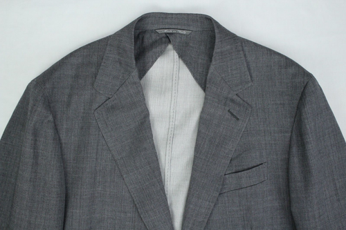 Lux CANALI Kei Gray PURE WOOL Solid Sport Coat Blazer Jacket 52IT 42US/UK - Picture 13 of 16