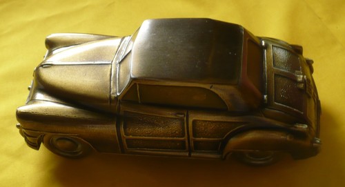 Vintage Banthrico of Chicago Brass Auto Coin Bank 1948 Chrysler Town & Country - Picture 3 of 7