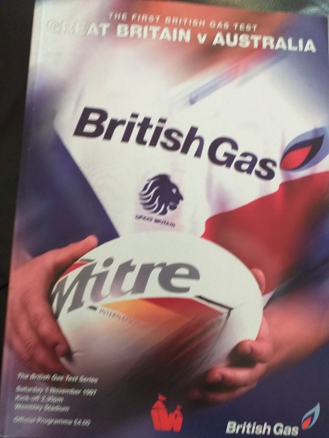 Great Britain v Australia 1997 First Test at Wembley. 68 Glossy Pages. BA9855 Great Britain v Australia 1997 First Test at Wembley. 68 Glossy Pages. BA9855