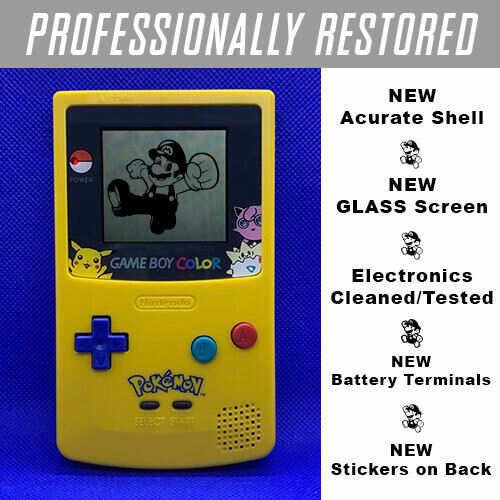 GameBoy Color Pokemon Pikachu Edition Nintendo System GLASS LENS