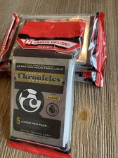 (5) 2020-21 Panini Chronicles Premier League Soccer Fat Cello Pack New Sealed