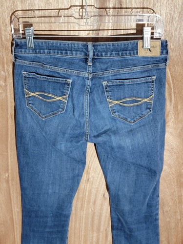 abercrombie & fitch jeans womens size 4s the super skinny stretch low rise blue - Picture 7 of 10