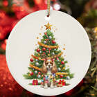 Cute American Cocker Spaniel Dog Reindeer Antler Christmas Tree Ornament Gift