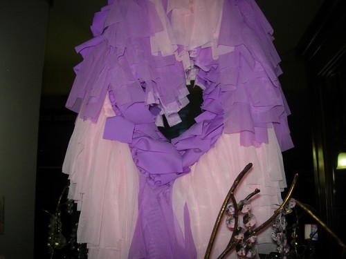 DOUBLE RAG EASTER WREATH--19" LONG- PURPLE & PINK WITH SEQUINS-#E2-3 - Picture 12 of 24