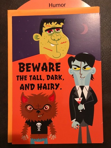 Halloween Humor Tag Karten Sonnenaufgang von Hallmark Menge 1 Stück jeweils Wählen Sie aus Liste - Bild 29 von 37