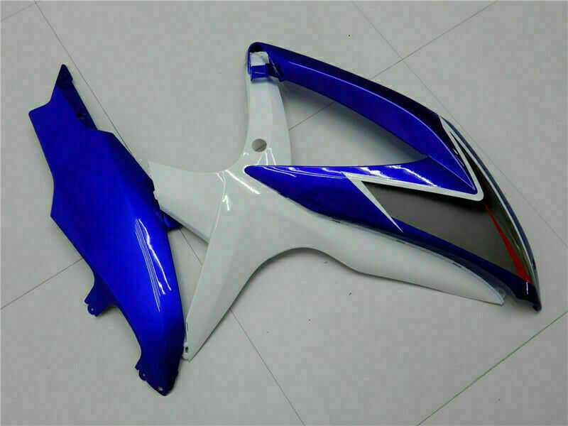 Injection Kit New Blue White Fairing Fit for Suzuki GSXR 600/750 2008-2010 k007 image