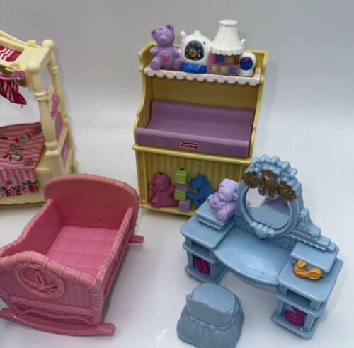Fisher Price Loving Family Baby Girl & Nursery & Girl Room Furniture Lot *READ* - Picture 3 of 4