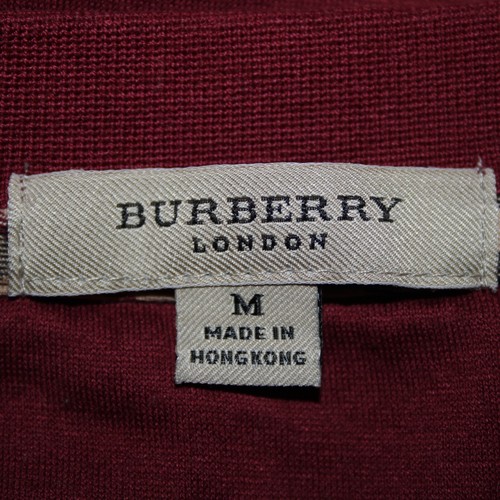 Burberry London T-Shirt Gr. M Burgunderrot Logo 100% Baumwolle - Bild 9 von 13