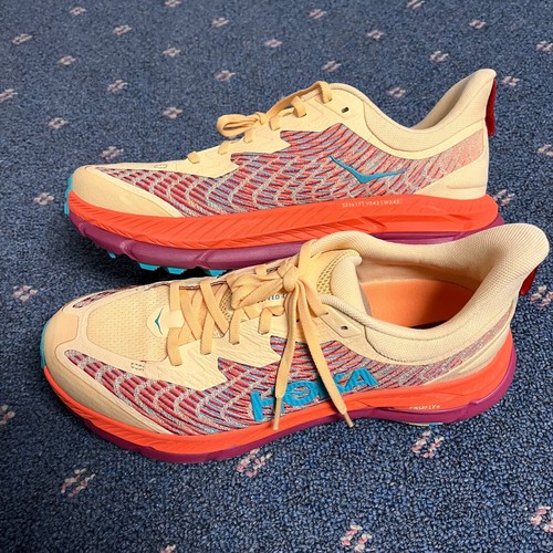 HOKA ONE Mens Size 11 Mafate Speed 4 Textile Synthetic Impala Flame Running Shoe - Picture 4 of 7