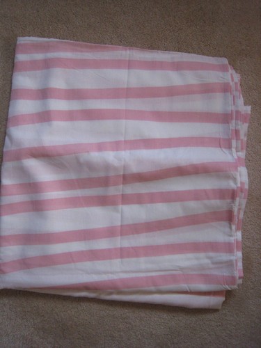 Ikea Full/ Queen Pink Stripe Duvet cover- NWOT- So cute!