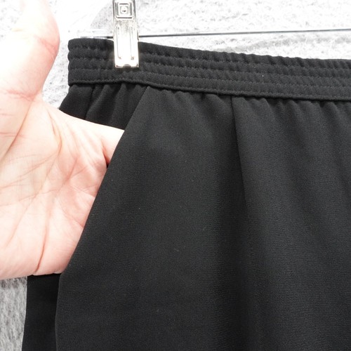 Chicos Chic Track Jogger Pants Size 0.5 US 6 Black Stretchy Crepe Pull On Comfy - Picture 10 of 14