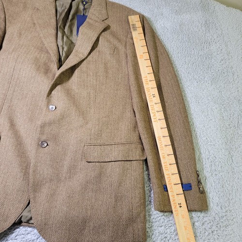 Polo Ralph Lauren Blazer Mens 44 L Herringbone Wool Tweed Sport Coat Jacket - Picture 5 of 8