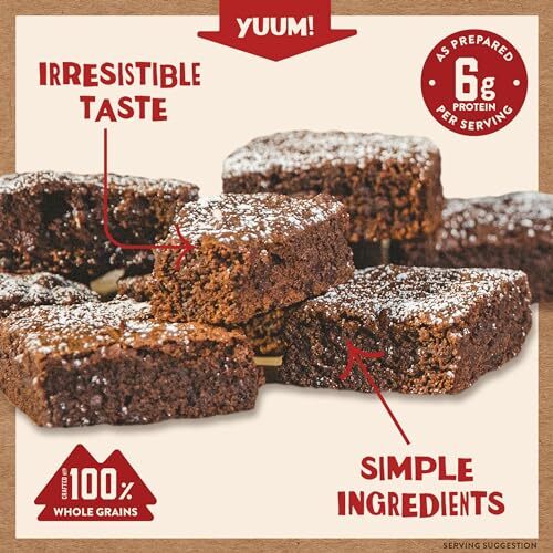 Kodiak Cakes Chocolate Fudge Brownie Mix 14.8 Ounce Boxes Pack of 6 - Picture 3 of 3