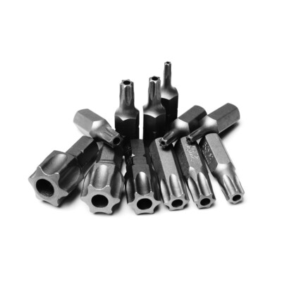 Bit T-Profil Torx mit Bohrung, Antrieb 8 mm, Bits 30 mm lang T10 - T70 nach Wahl