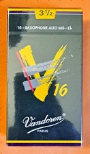 NEW VANDOREN V16 ALTO SAXOPHONE REED, 3.5 BOX of 10