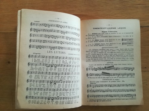 A Lavignac - Notions scolaires de musique - première année - 1948 éd. H Lemoine - Picture 4 of 6