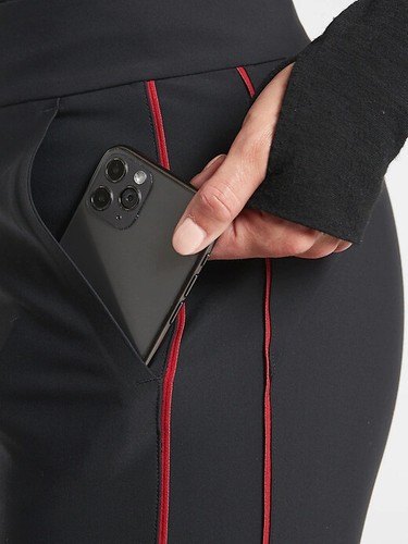 Pantalón ATHLETA Stellar Novelty, Nuevo con Etiquetas, Talla 6 Petite, Negro, Precio de venta sugerido por el fabricante $148 P-1 - Imagen 6 de 7