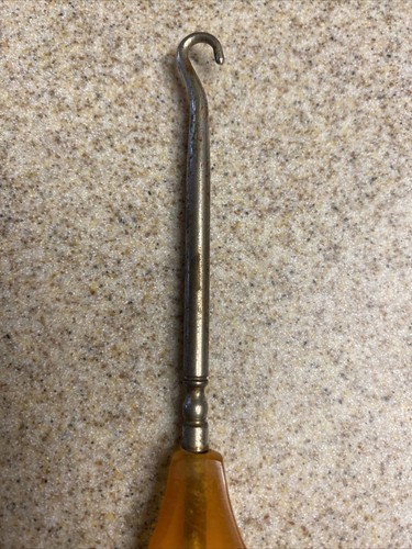 Vintage Celluloid Boot Button Hook Lace Shoelace - Picture 7 of 12