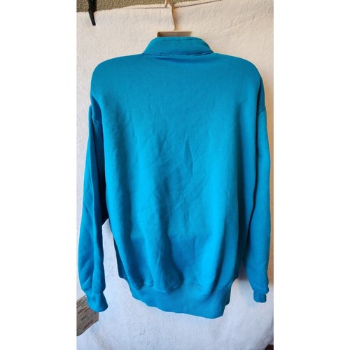 Mens XL Vintage Yellow Stone National Park Quarter zip sweater - Picture 2 of 4