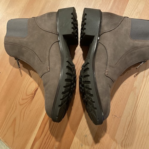 Cobb Hill Winter Center Zip Bootie Taupe Nubuck Water Resistant ~ Size 9.5 - Bild 2 von 10