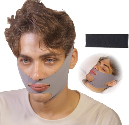 Chin Strap for Sleeping, Anti Snoring Chin Strap, Premium Airflow Jaw Strap, Chi - Picture 1 of 7