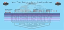 Auto Train Generator/Buffet-Diner/Dorm-Sleeper N 1:160 Scale
