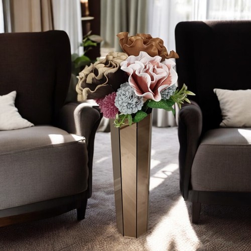 Octagonal Mirror vase - 60 cm Octagonal Decorative Floor Vase - Home decoration - Picture 23 of 28