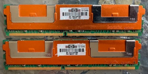 2 x HYNIX HYMP525F72BP4N2-Y5 2GB RAM DDR2 PC2-5300 ECC Fully Buffered Memory - Picture 2 of 2