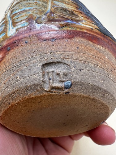 Vase en grès à petit col signé L T à identifier ? - Bild 7 von 17