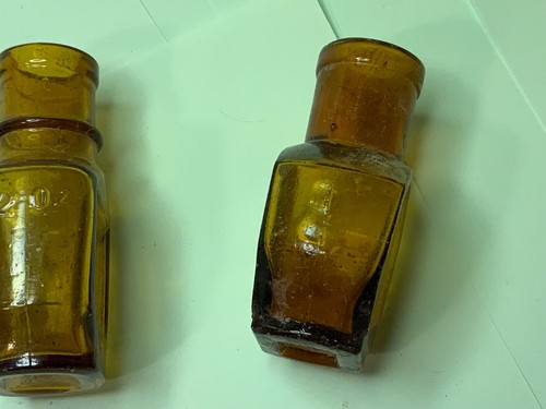 boots fluid beef 2oz glass bottles & JU-vis 2oz 512498 3 chemist medicine bottle - Picture 11 of 24