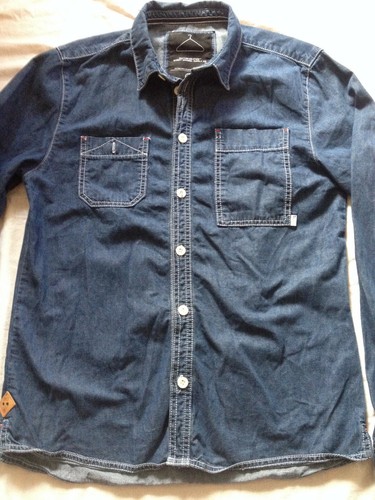 RVLT REVOLUTION DENMARK DENIM L/S SHIRT THICK COTTON LARGE SLIM FIT - Bild 3 von 11