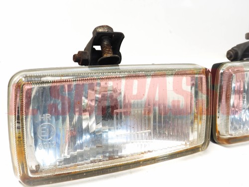 White Rectangular Fog Lights Fiat 127 128 131 132 124 125 A112 ABARTH - Picture 2 of 3