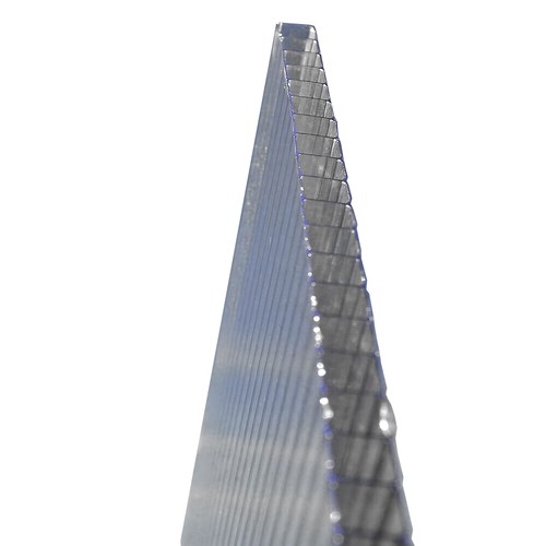 Terrassenüberdachung Alu komplett 495 cm Terrassendach mit Sichtschienen Weiß - Bild 6 von 10