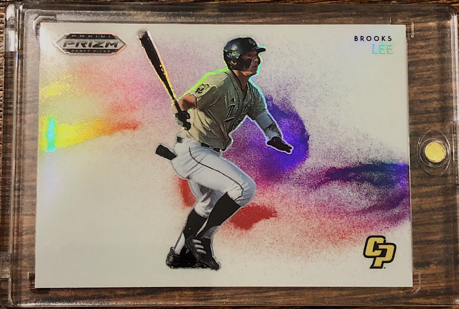 2022 Prizm Draft Picks Baseball Color Blast #CB-3 Brooks Lee - Cal Poly SSP