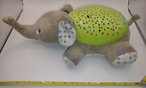 SwaddleMe Slumber Buddies Plush Elephant Musical Night Light White Noise  Gray  - Picture 4 of 15