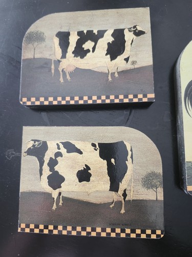 Folk Artist Warren Kimble Flats Collection Lenox (1996) Farmhouse Lot 3 Pieces - Picture 2 of 4