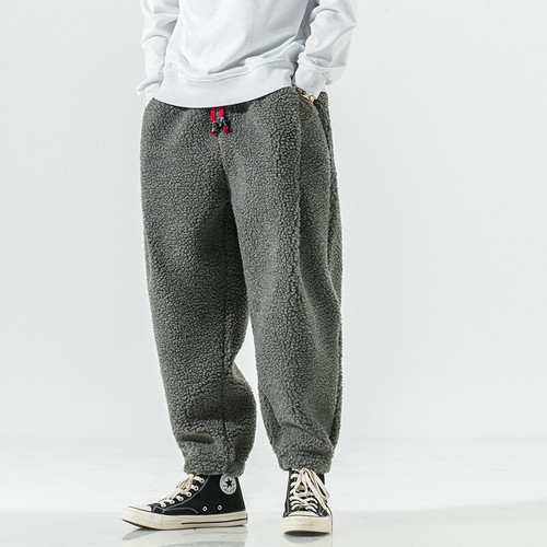 Herren Fleece Hose Kordelzug Dicke Loose Fit Jogginghose Winter Freizeit Plus - Bild 6 von 15