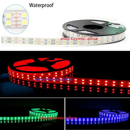 DC 12V 5M 16.4Ft 600 leds 5050 Double Row RGB White Warm white LED strip Light - Picture 3 of 6