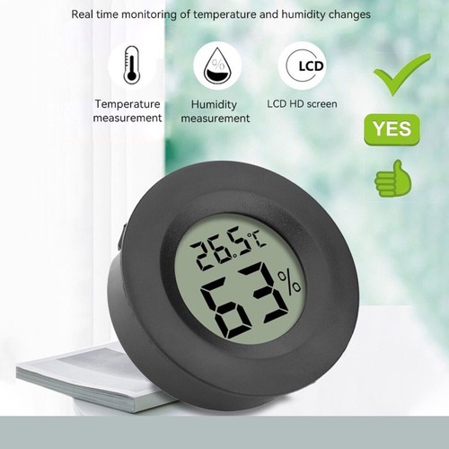 Temperatur Digital Luftfeuchtigkeitsmessgerät Sensor Thermometer Hygrometer Raummessgerät LCD - Bild 17 von 52