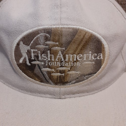 Fish America Foundation Strapback Baseball Cap Beige - Picture 2 of 10