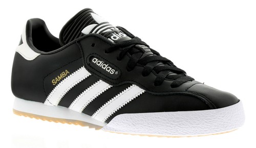 Adidas Samba Super Mens Trainers Adidas Samba Leather Football Black Size 7-14 - Picture 1 of 3