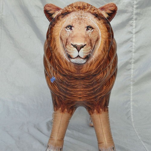 Birthday Favor Gift Lion Balloons Jungle Animals Outdoor Fun Inflatable Toy - Picture 3 of 7