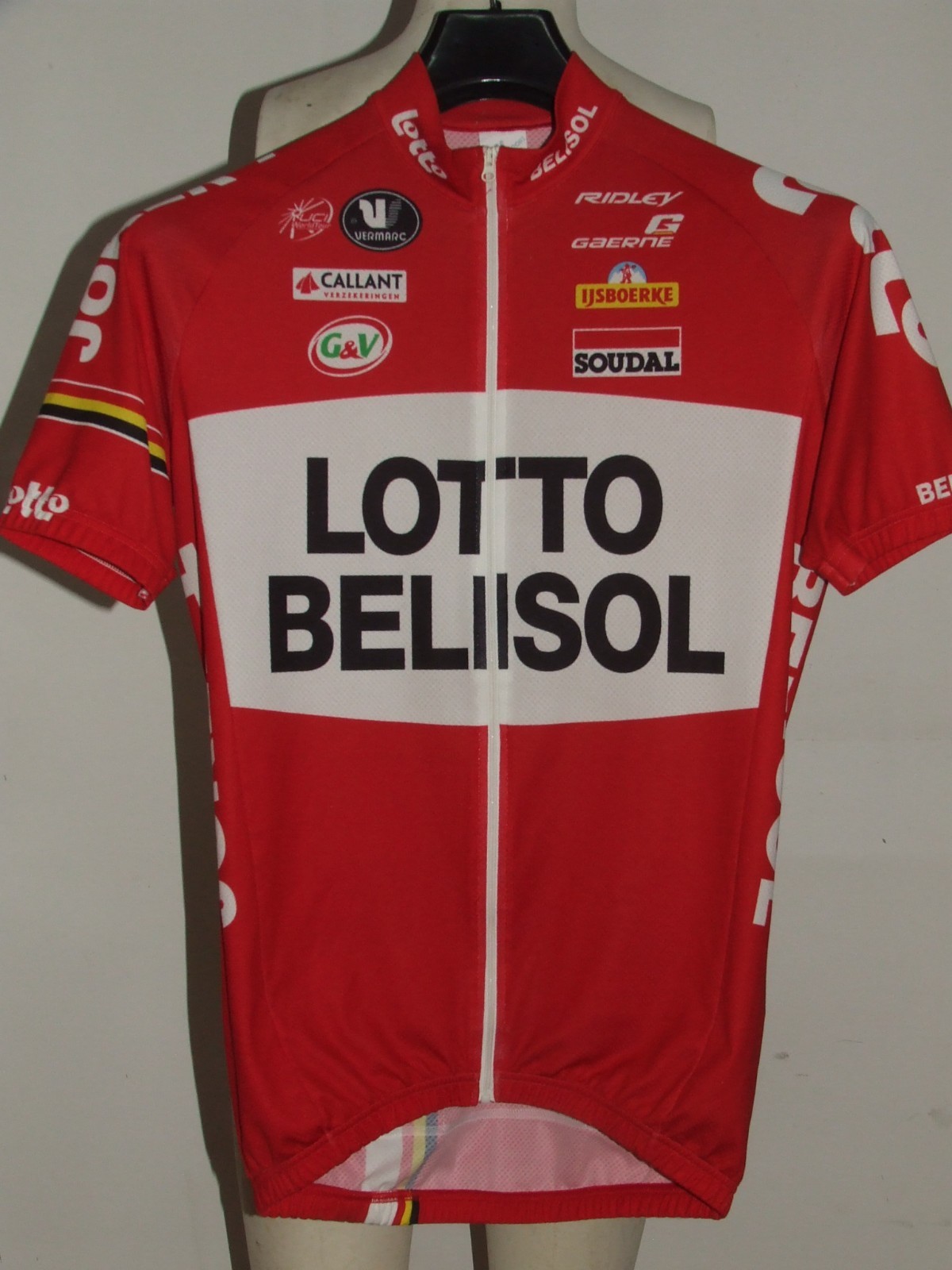 Fahrradtrikot Trikot Maillot Radsport Team Lotto Belisol Camp. Belgien TG M Fahrradtrikot Trikot Maillot Radsport Team Lotto Belisol Camp. Belgien TG M