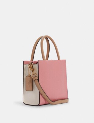 Coach pebble leather Mini Cally Crossbody In Colorblock Im
