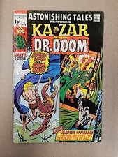 Astonishing Tales #4 (1971) Dr. Doom vs Red Skull! Kazar Buscema. J1